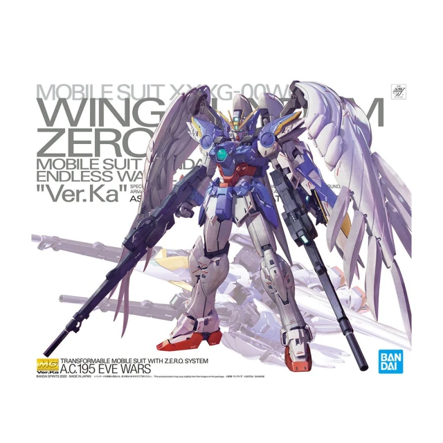 【BANDAI 萬代】鋼普拉 MG 1/100 ZERO EW Ver.Ka 飛翼零式鋼彈 天使鋼彈(萬代模型 模型玩具 組裝模型 鋼彈模型)