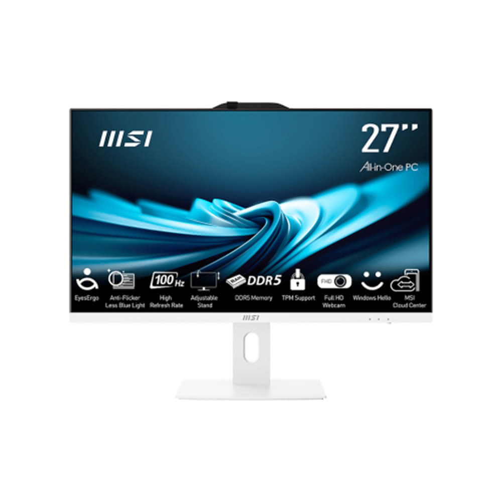 【MSI 微星】PRO AP272P 14M-497TW-SP5 27型 白 特仕版i7-14700/32G DDR5/2TB PCIE+1TB HDD/W11P