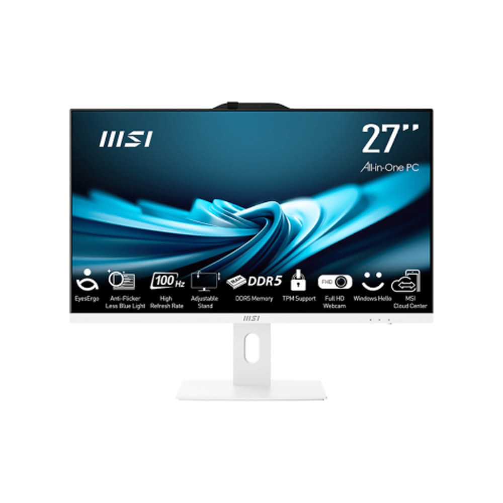 【MSI 微星】微星 PRO AP272P 14M-633TW-SP2 27型 白 特仕版i5-14400/8G+8G/512G PCIE+1TB SSD/W11