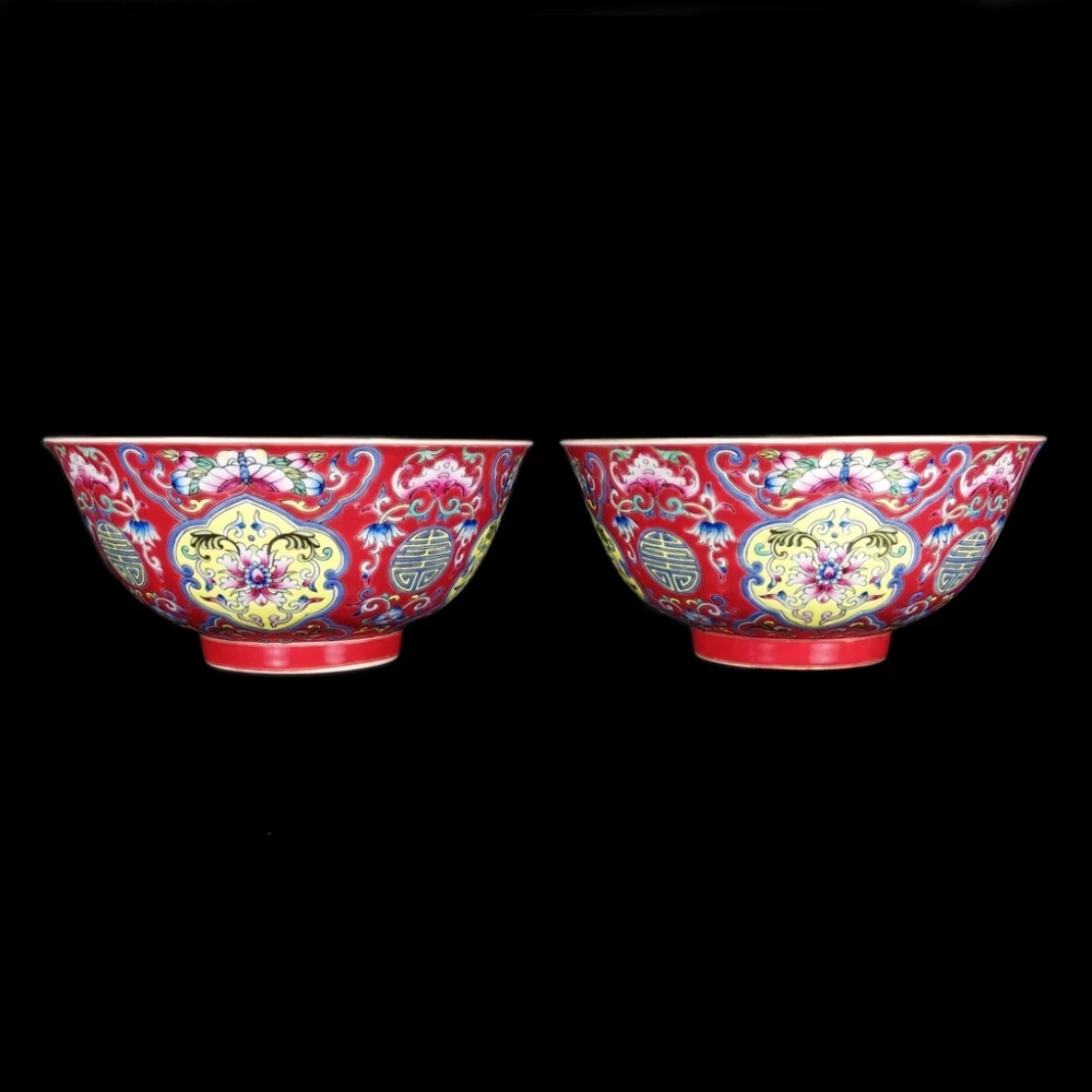 博古珍藏》清乾隆黃地粉彩穿花龍鳳紋宮碗宮廷珍藏老件文物瓷器國際拍賣