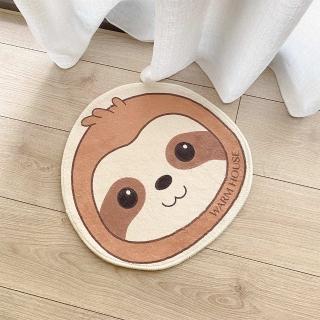 【Warm House Decor 暖和家居】超可愛毛絨造型地墊(可愛地墊 吸水防滑地墊 毛絨地墊)
