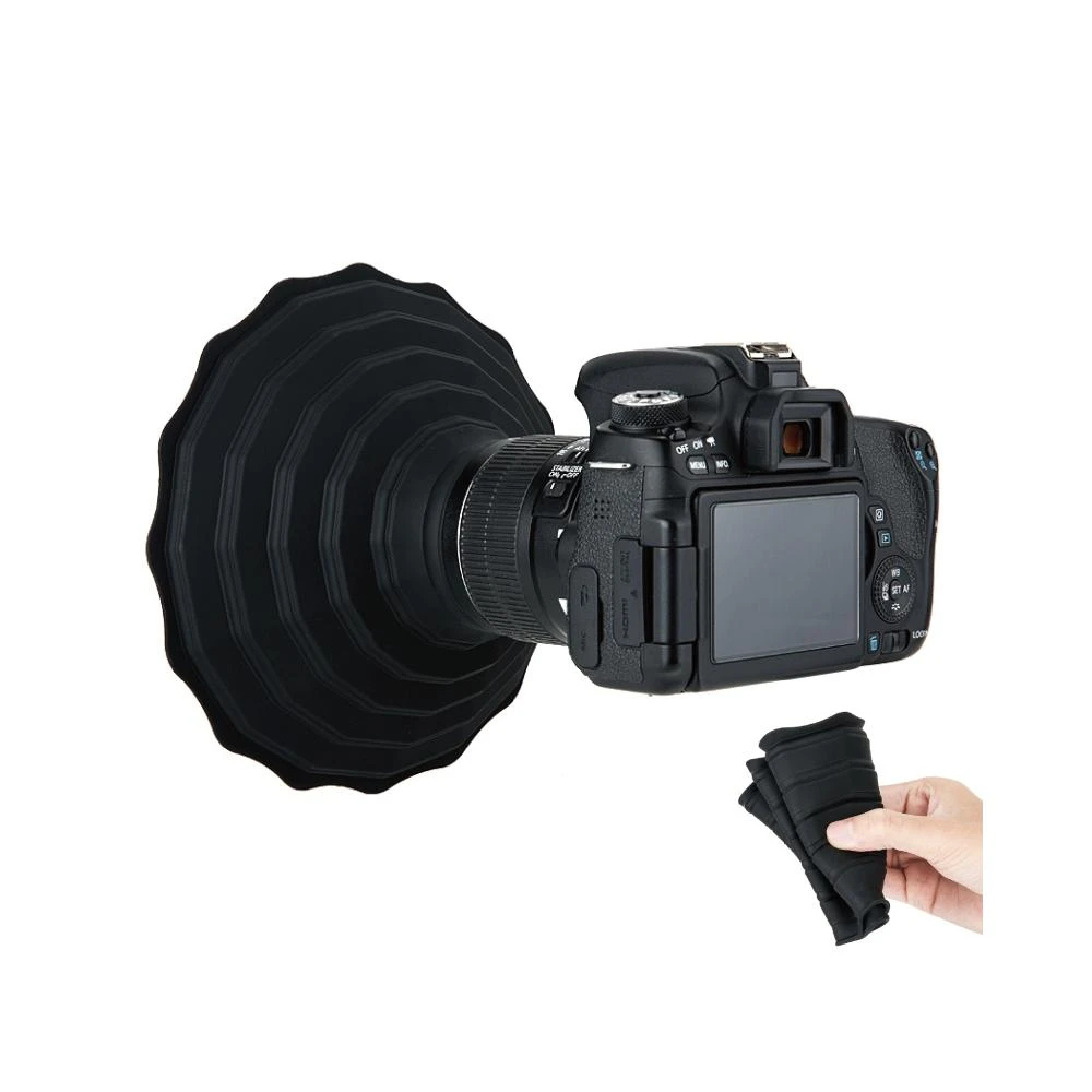 【JJC】矽膠遮光罩 適用鏡頭外徑53mm~88mm 可折疊 消除玻璃反光 城市夜景 水族攝影 百貨櫥窗攝影