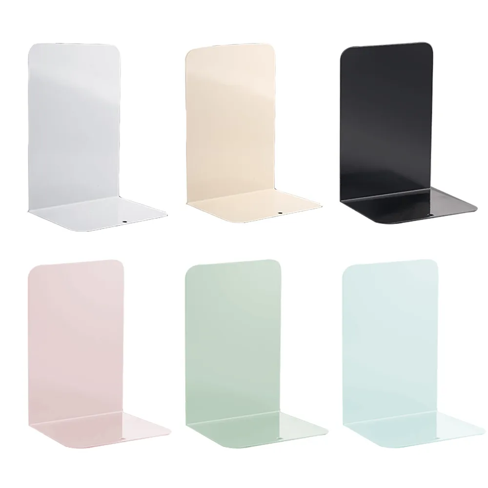 【LAVIDA 育兒好好玩】無印風金屬L型書架-2入組L型書架 金屬書架 書擋 書立 桌上書架 書靠 活動書架