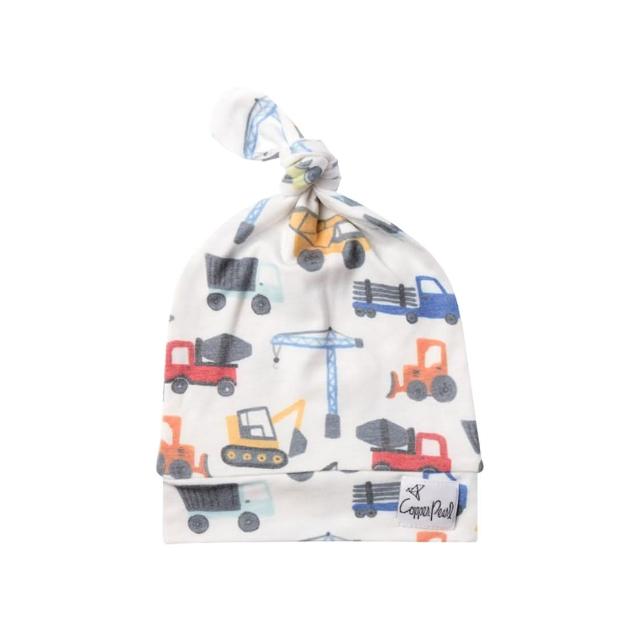 Copper Pearl】輕柔扭結嬰兒帽嬰兒帽新生兒胎帽套頭帽寶寶帽新生兒衣服