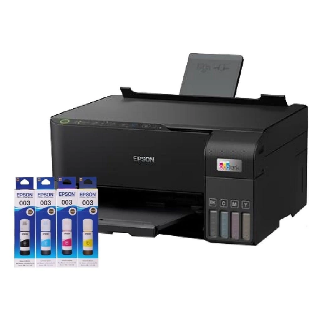 EPSON】L3550 三合一Wi-Fi連續供墨複合機+003原廠墨水四色1組