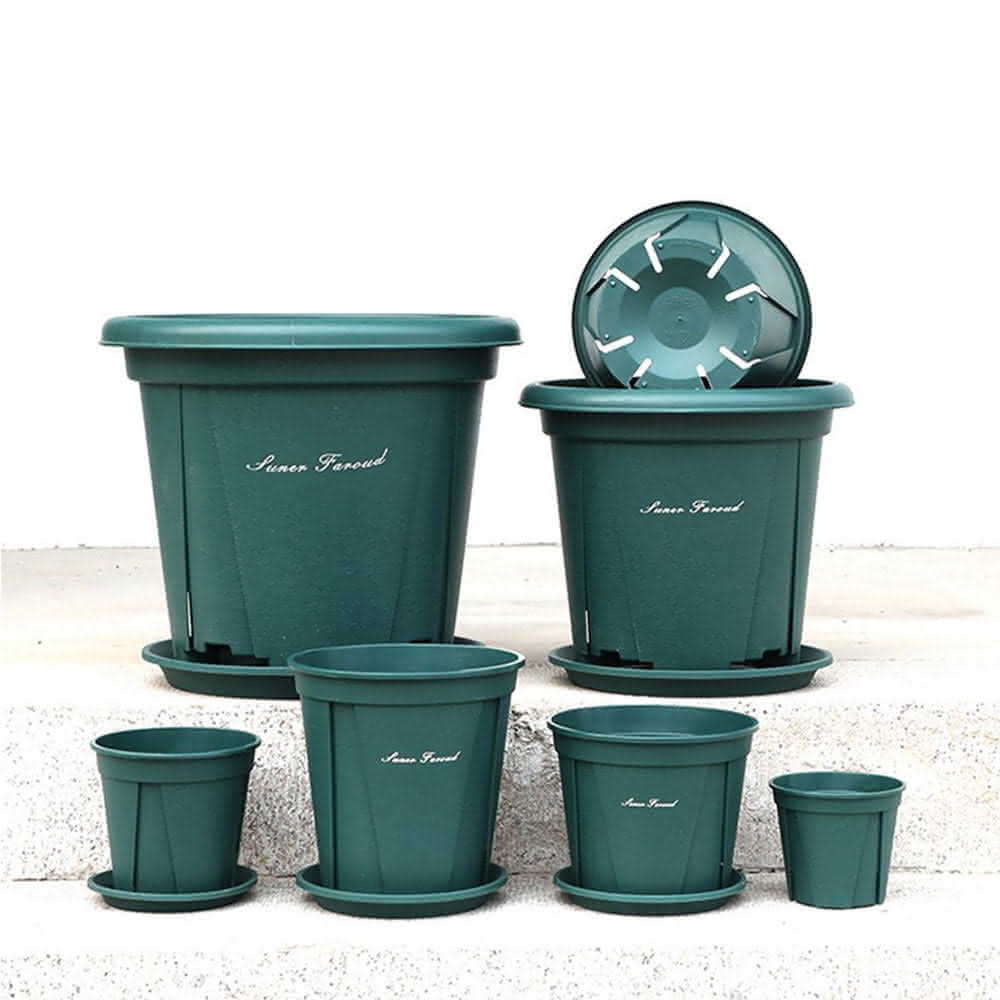 威揚購物】青山盆（盆+水盤）口徑12公分控根透氣盆(加侖盆多肉花盆大花