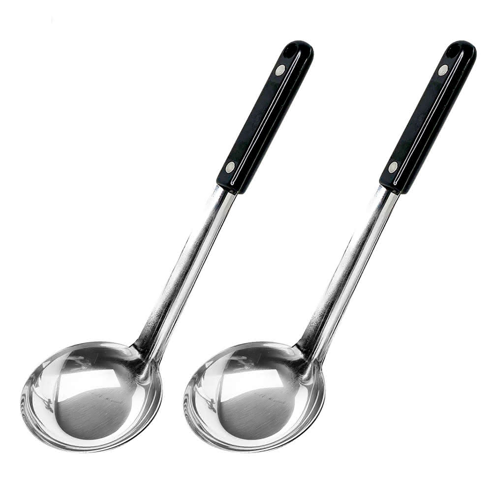 【ezhome】不鏽鋼電木長圓杓-2入台灣製 不易生鏽 勺子 湯勺 湯匙 料理用具