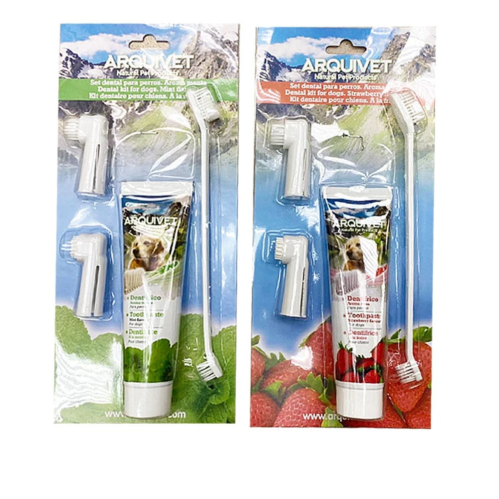 【LIKE PET】寵物牙膏牙刷組 貓狗指尖刷 矽膠牙刷 牙齒清潔除臭 口腔清潔 寵物潔牙用品