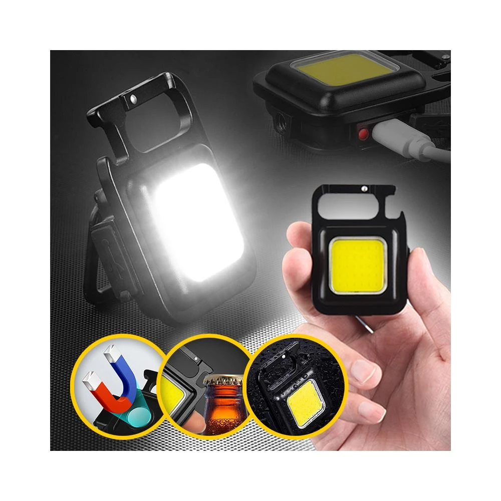 鋁合金隨身磁吸極亮LED照明燈/LED照明燈/鋁合金/鑰匙扣燈/鑰匙圈燈/登山扣燈/手電筒(清SALE)