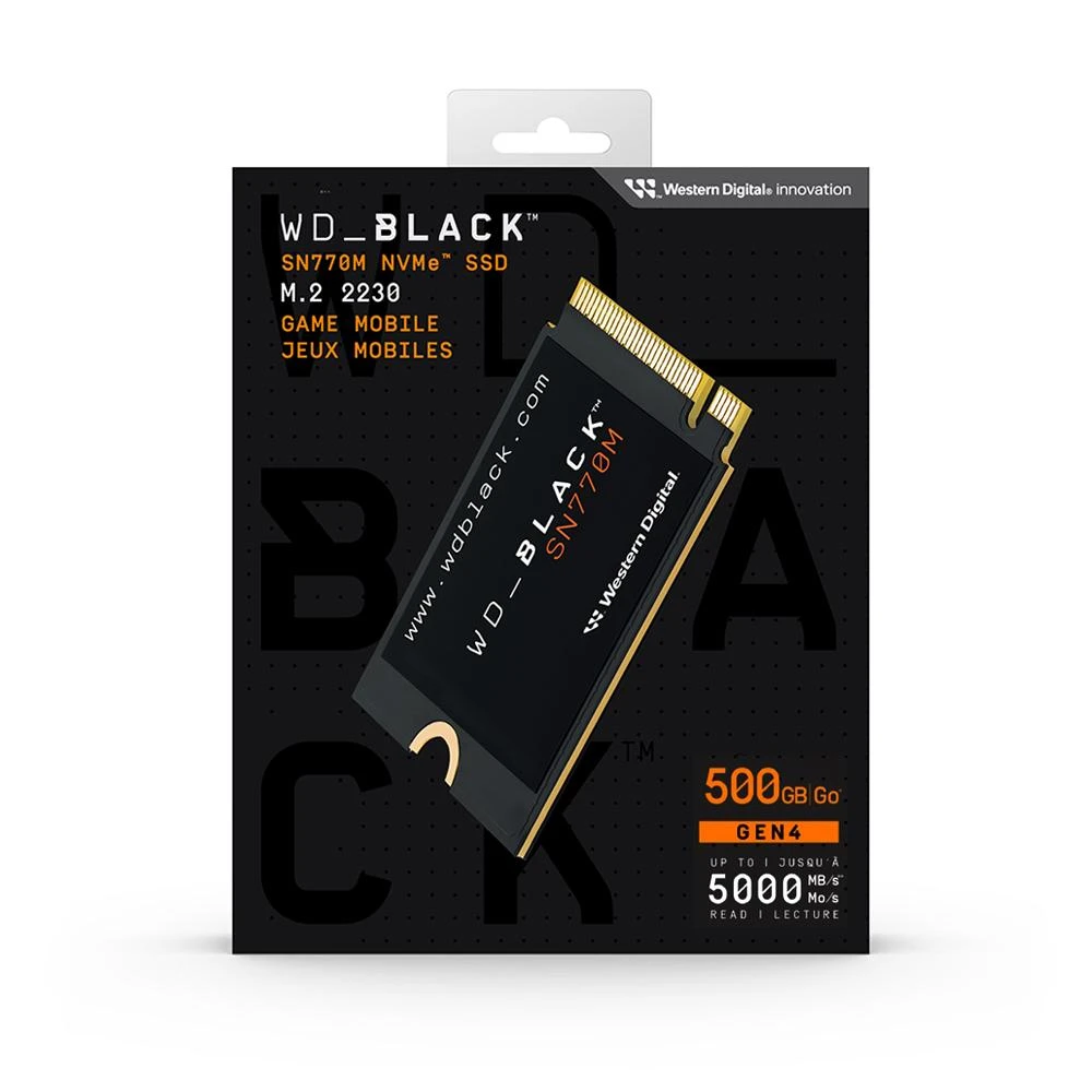 【WD 威騰】威騰 WD_BLACK SN770M 500G M.2 2230 NVMe SSD 固態硬碟