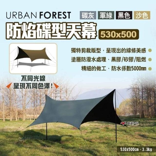 URBAN FOREST 都市之森】韓國URBAN FOREST 防焰碟型天幕530*500