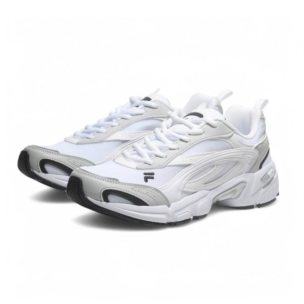 FILA】FILA TAURUS V3 白皮革復古慢跑鞋男女4J036Z102