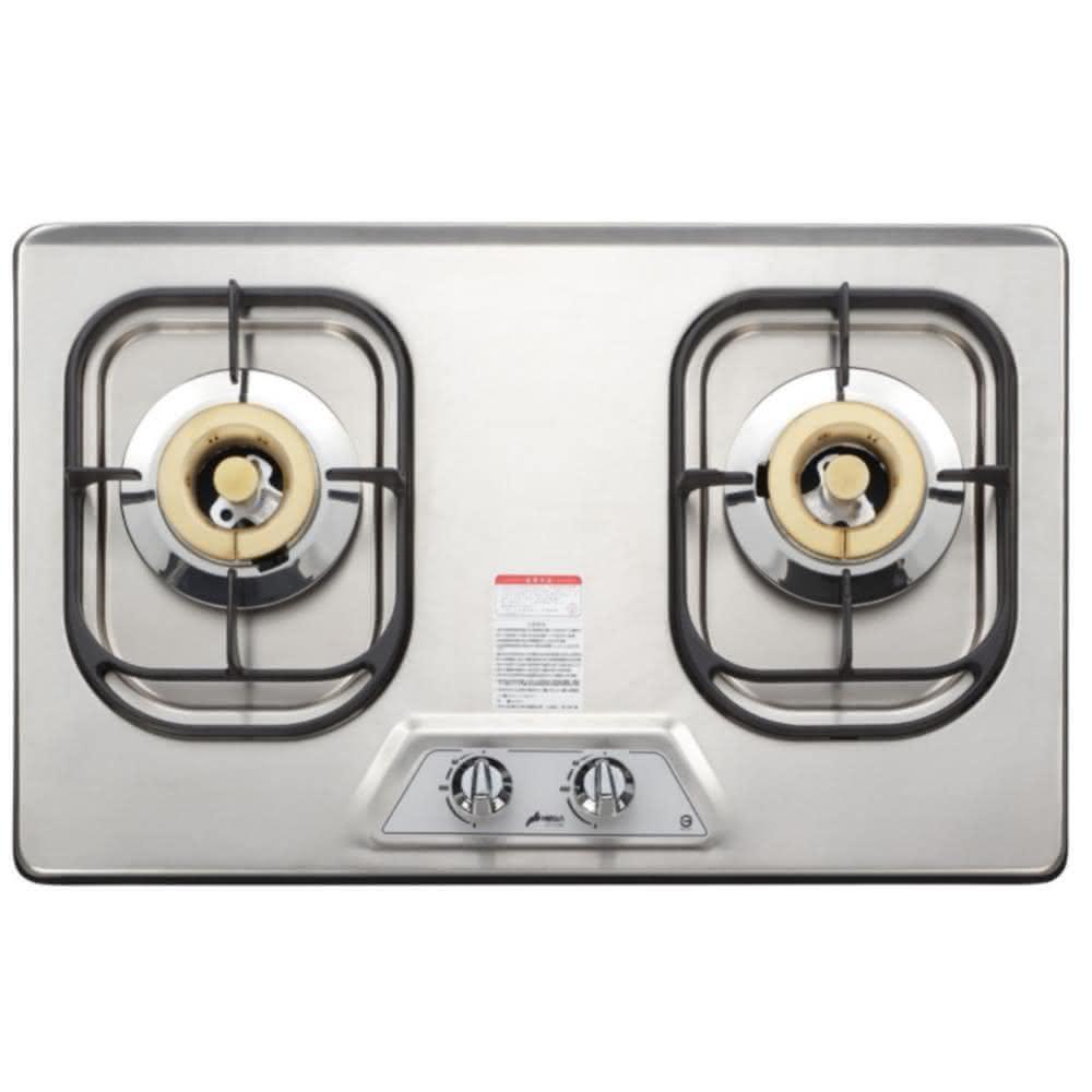 【豪山】雙口嵌入爐不鏽鋼瓦斯爐ST-2190-S基本安裝