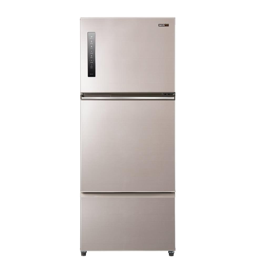【SAMPO 聲寶】530公升三門變頻炫麥金冰箱SR-C53DV-Y7