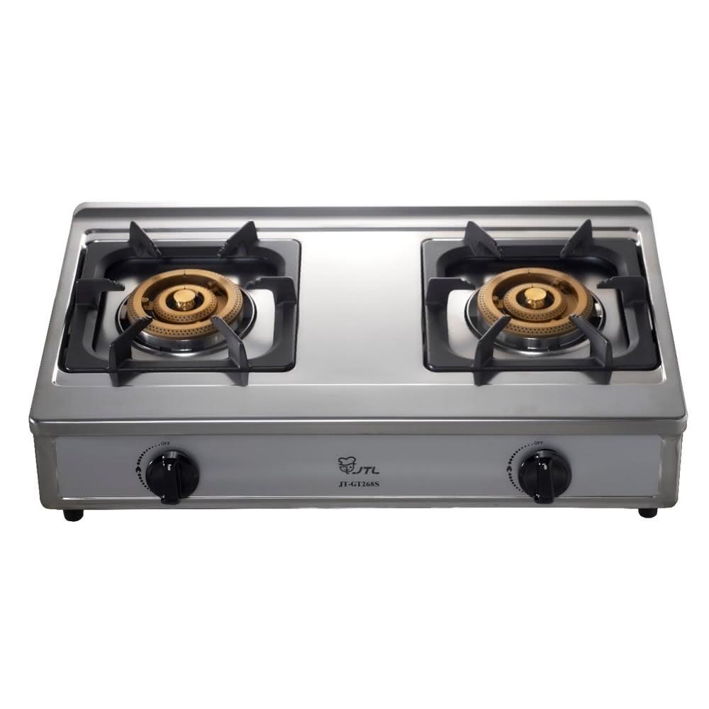 【喜特麗】雙口台爐瓦斯爐天然氣JT-GT268S-NG1 基本安裝