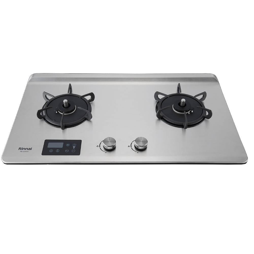 【林內】檯面式緻溫二口爐瓦斯爐天然氣RB-A2660S-NG1 基本安裝