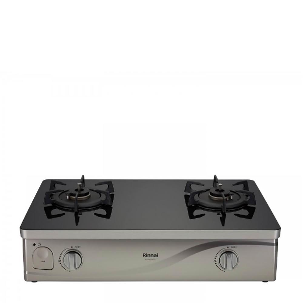 【林內】感溫二口爐台爐感溫爐(與RTS-Q230G(B)同款)瓦斯爐桶裝瓦斯RTS-Q230G(B)_LPG 基本安裝