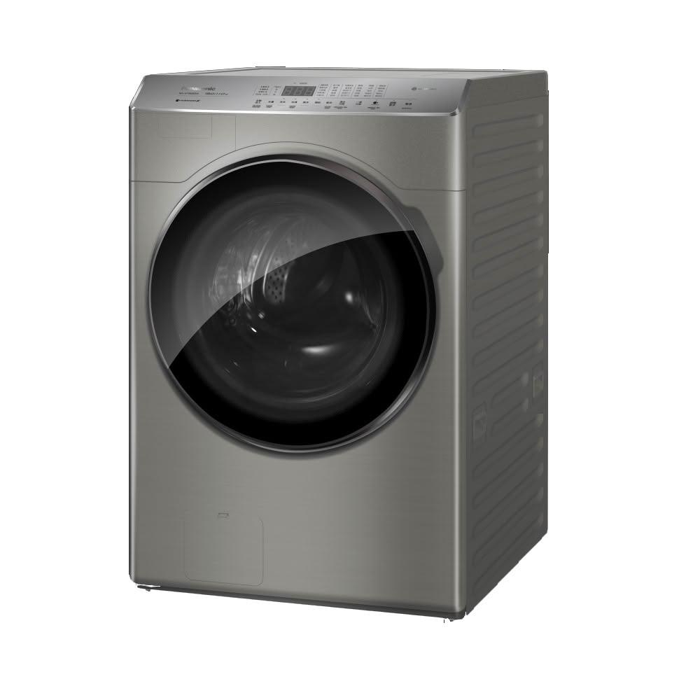 【Panasonic 國際牌】19公斤變頻滾筒洗脫烘炫亮銀洗衣機NA-V190RDH-S