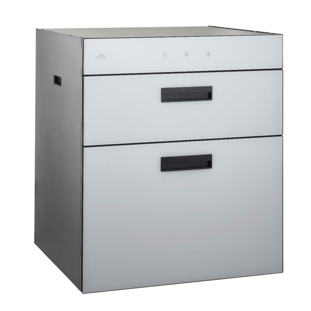 【喜特麗】(全省安裝)60公分全平面觸控落地下嵌式雙門板嵌入式烘碗機JT-3266QGW