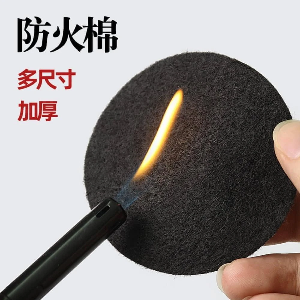 耐高溫防火棉│防火墊 香爐墊 黑色鋁箔布 適用各種香爐 香粉 香塔 香環 盤香 爐墊 阻燃棉 外出點香 耐燃燒