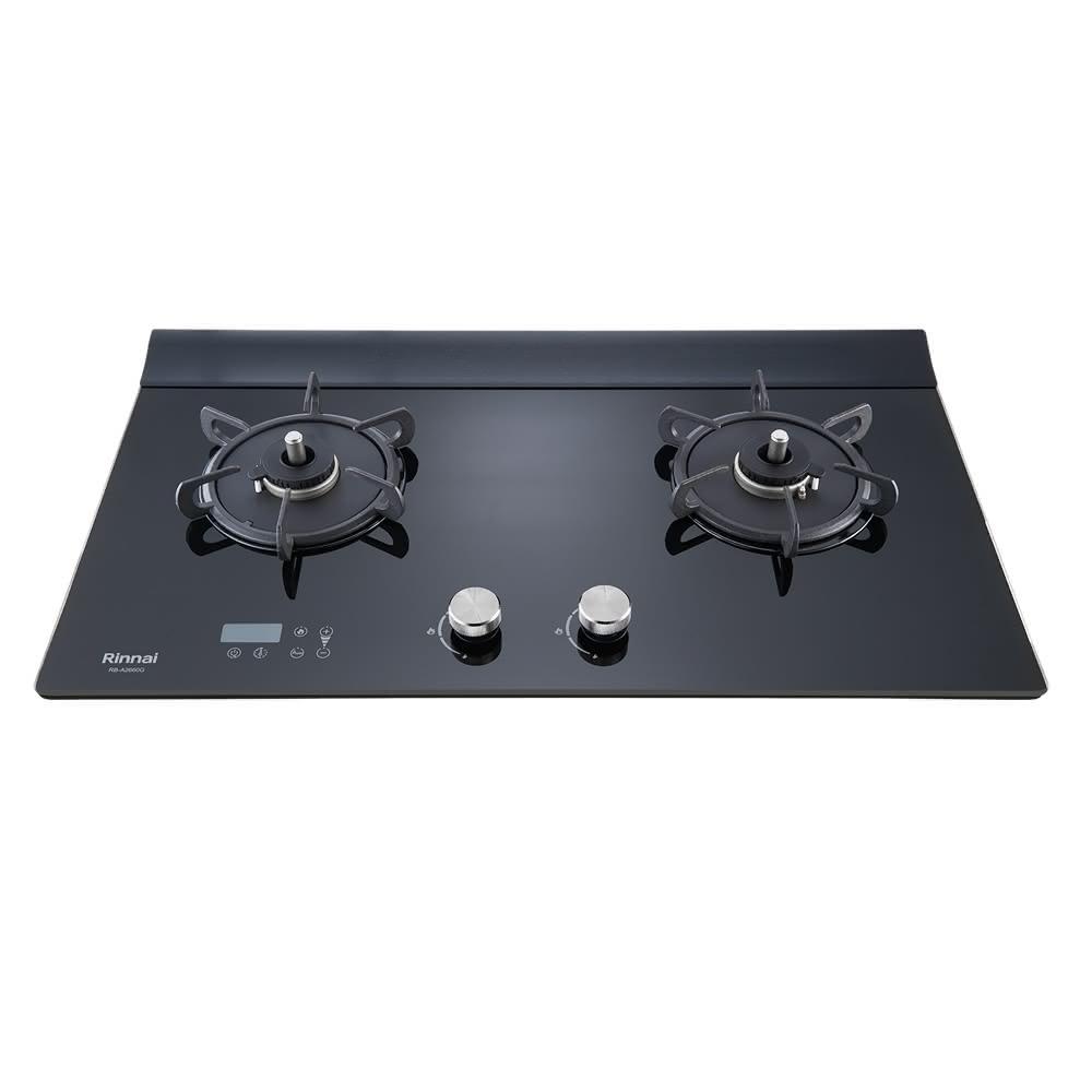 Rinnai 林內檯面式緻溫玻璃雙口爐 RB-A2660G(B) 含運不安裝