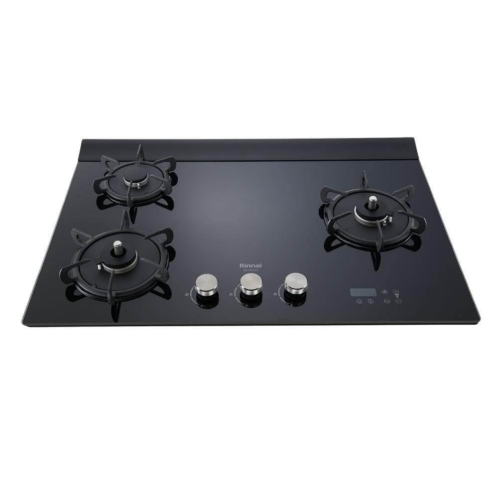 Rinnai 林內 檯面式緻溫玻璃三口爐 RB-A3760G(BR)含運不安裝