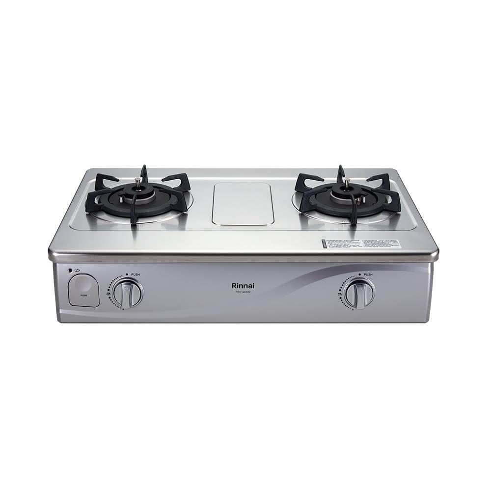 Rinnai 林內 台爐式感溫不鏽鋼雙口爐 RTS-Q230S 含運不安裝