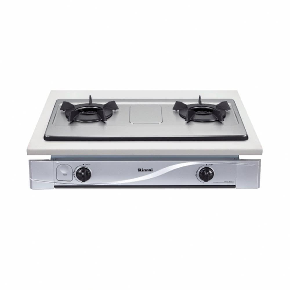  Rinnai 林內 RBTS-N201 雙口內焰瓦斯爐，採用不鏽鋼爐臺與電子連續點火設計，瓦斯消耗量8~9kW，提供高效烹飪體驗。適閤家庭廚房，BSMI認證R41095，1年保固，標準安裝，國內外熱銷品牌，輕鬆打造專業廚房。 