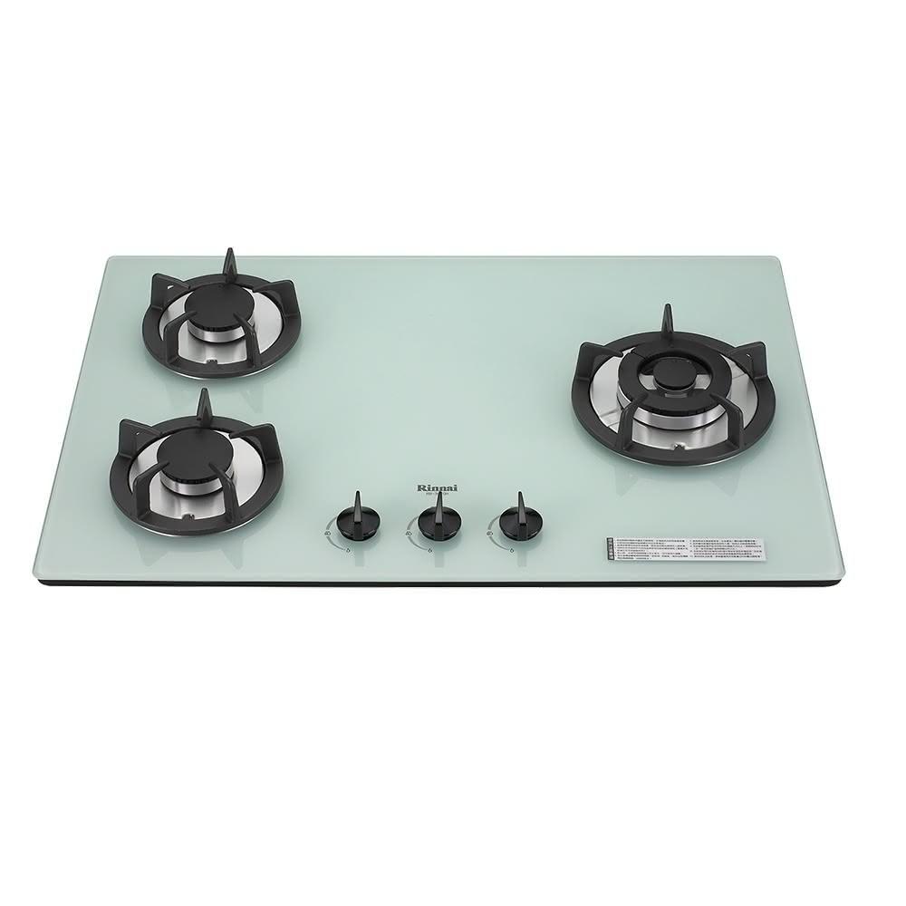 Rinnai 林內 檯面式防漏玻璃三口爐 RB-302GH(WR) 含運不安裝