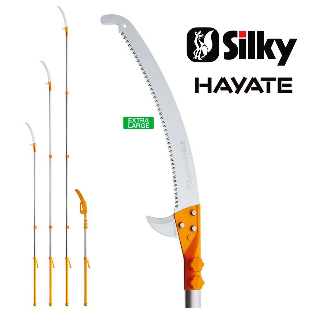 【Silky 喜樂】Silky 喜樂 480mm高枝鋸/ 高枝剪 三段伸縮 6.1M 樹鋸/造林 HAYATE系列 372-42/6.1m