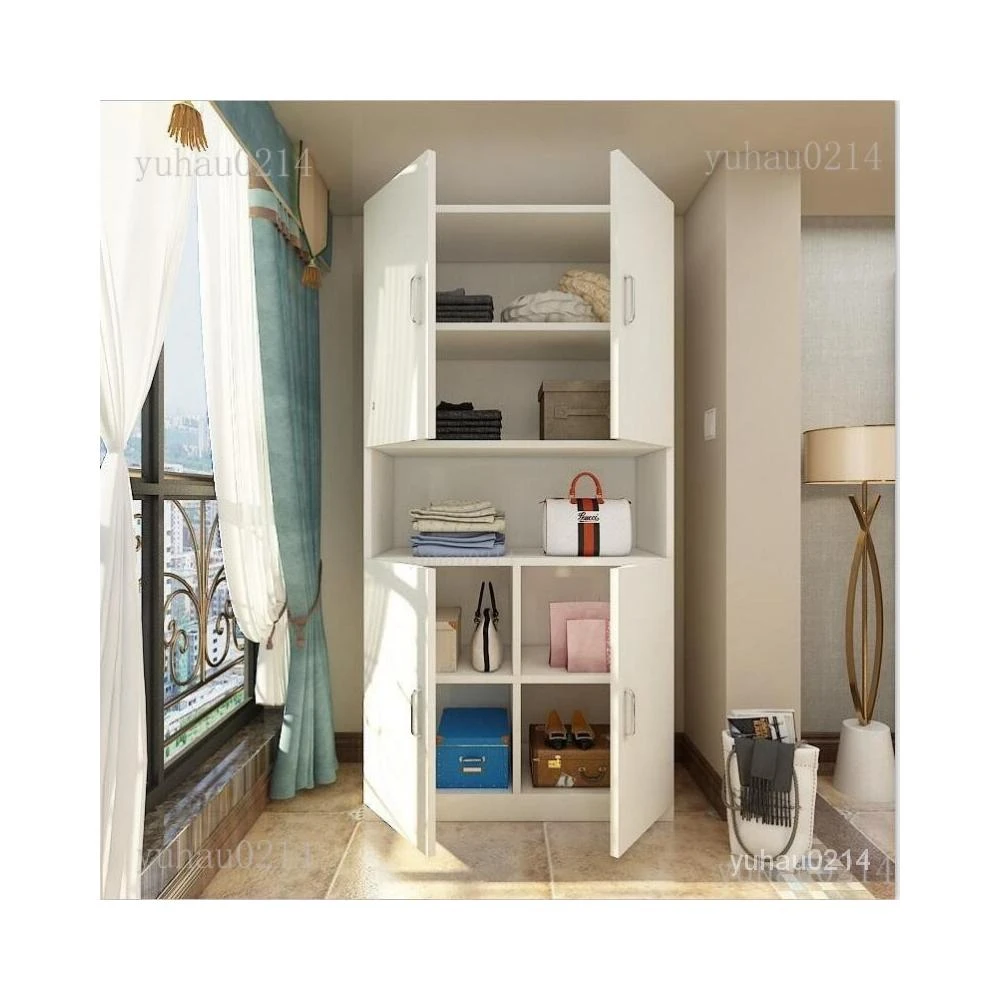 好品質 簡約現代陽臺櫃儲物櫃大容量衣櫃帶門雜物櫃鞋櫃陽臺組閤櫃子 JB20