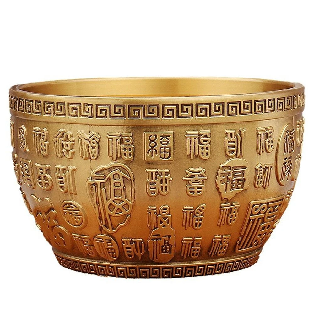 銅製 金蟾聚宝盆 招財進宝 蓋付 装飾品 工芸品 美術品 置物 LADUTA 拉布塔】4寸黃銅金蟾聚寶盆帶蓋招財擺件客廳店鋪裝飾品存