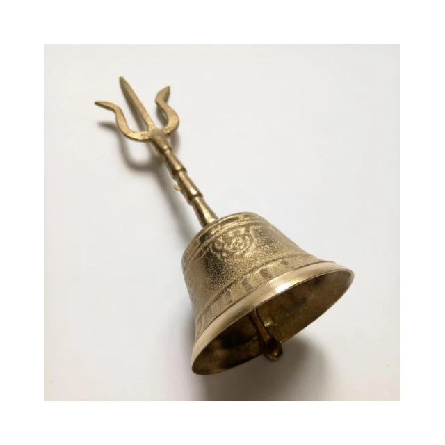 道家法器道士用品佛鈴道士鈴銅鈴法鈴三叉鈴三清鈴三叉銅鐘銅鈴