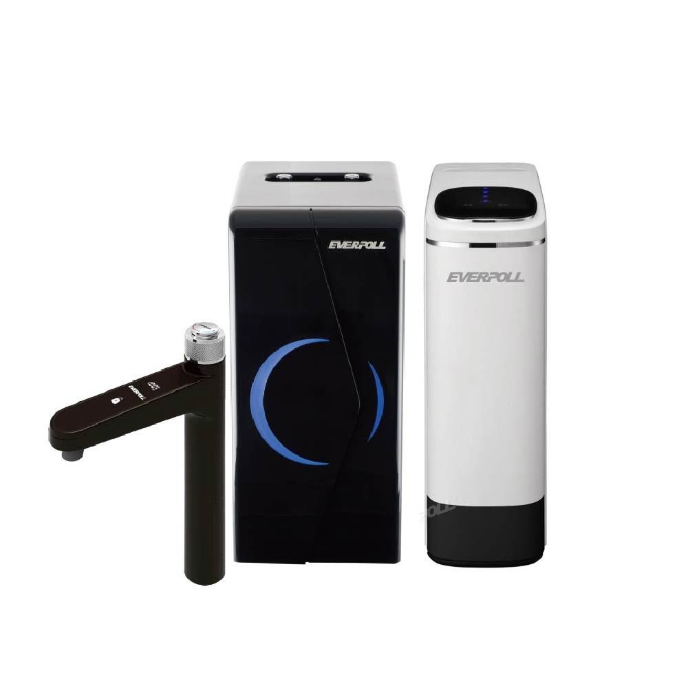 【EVERPOLL】廚下型調溫無壓飲水機+直出RO淨水器閃耀白(EP-168 PLUS+RO-900G)