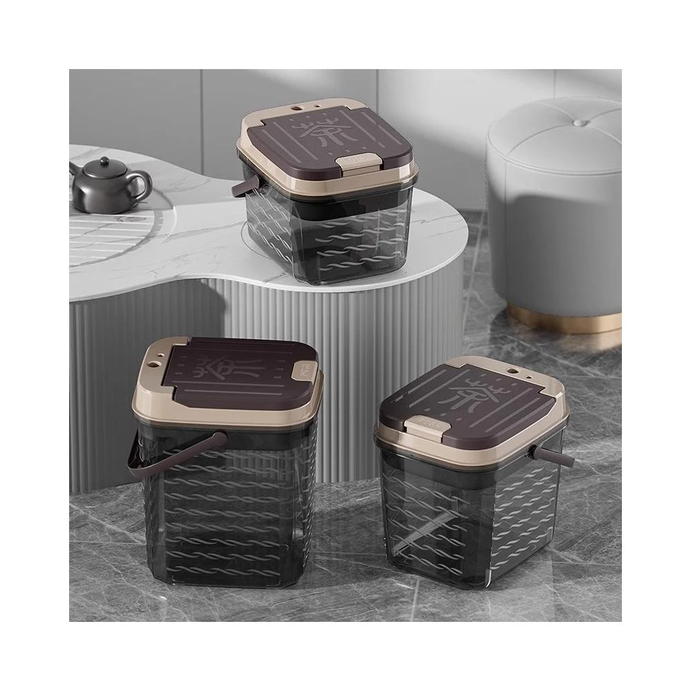 透明茶桶 茶渣桶 家用小號茶水桶 客廳茶臺廢水桶 茶盤排水桶 茶具配件