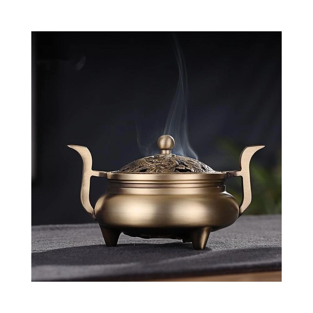 九龍香爐九龍爐純銅香爐香薰爐香爐供佛香爐淨香爐神明爐上香爐祖先香爐