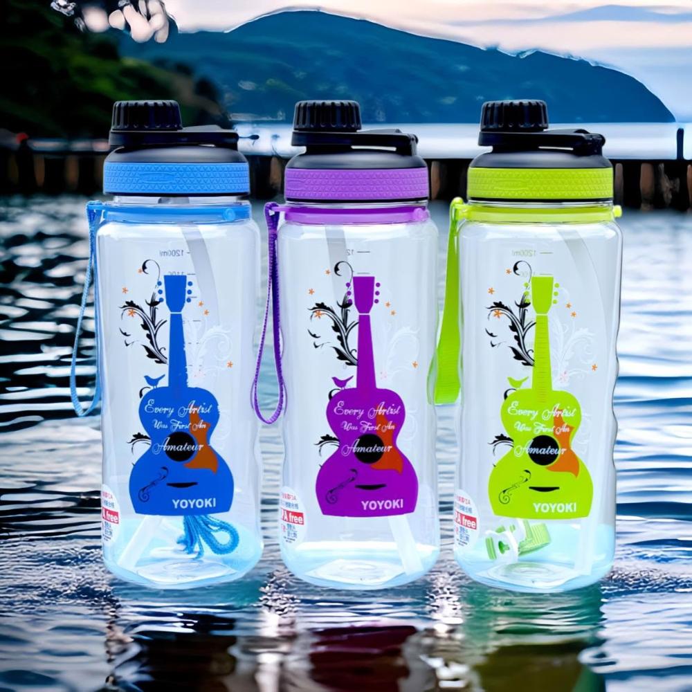 YOYOKI 樂活安心喝水壺800ml/1200ml 台灣現貨/大容量水壺/附吸管/附提背帶/運動水壺/戶外水壺
