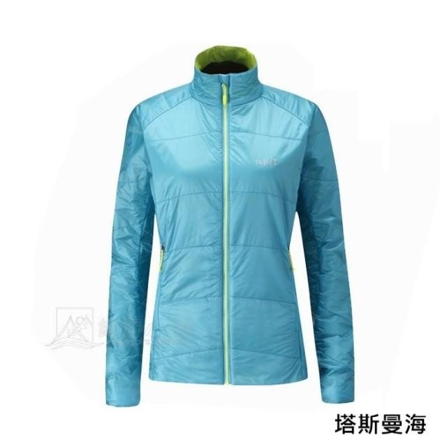RAB】英國Ether X 女保暖外套化纖外套夾克登山中層衣塔斯曼海閃電藍QIN