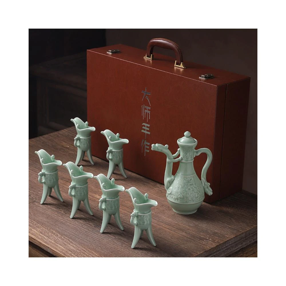 宜興 紫砂杯 三足酒樽 酒爵 帝王杯 宮廷杯 工芸品 美術品 置物 ランキング第1位 宜興 紫砂杯 三足酒樽 酒爵 帝王杯 宮廷杯 工芸