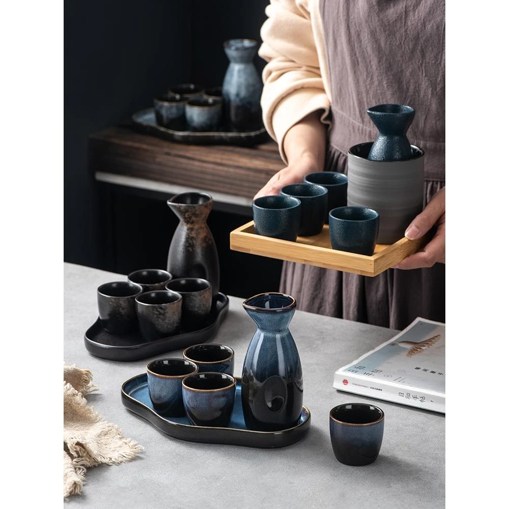 日本溫酒器進口酒具和風家用清酒盅日式山燒酒白酒杯送禮喬遷禮盒