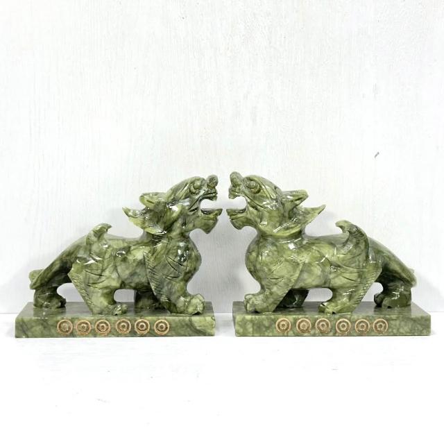 貔貅 辟邪 玉石彫 置物 風水 開運 金運 骨董 インテリア アンティーク