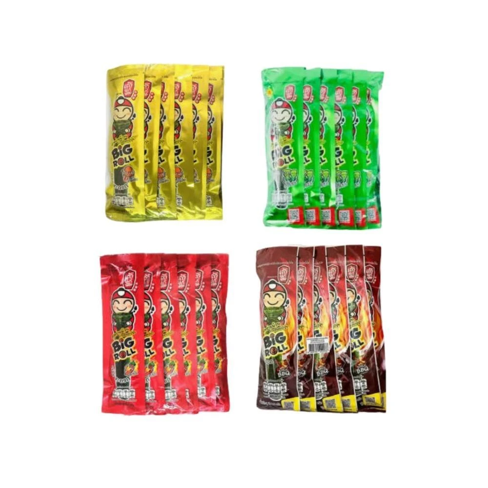 【小老闆】小老闆海苔捲分享包12入組 四種口味任選 原味／辣味／BBQ／魷魚