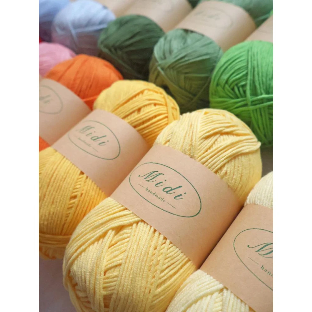 現貨！新手友善 100g大克數五股牛奶棉線 毛線 編織 手工藝 鉤針 diy材料包 midi handmade