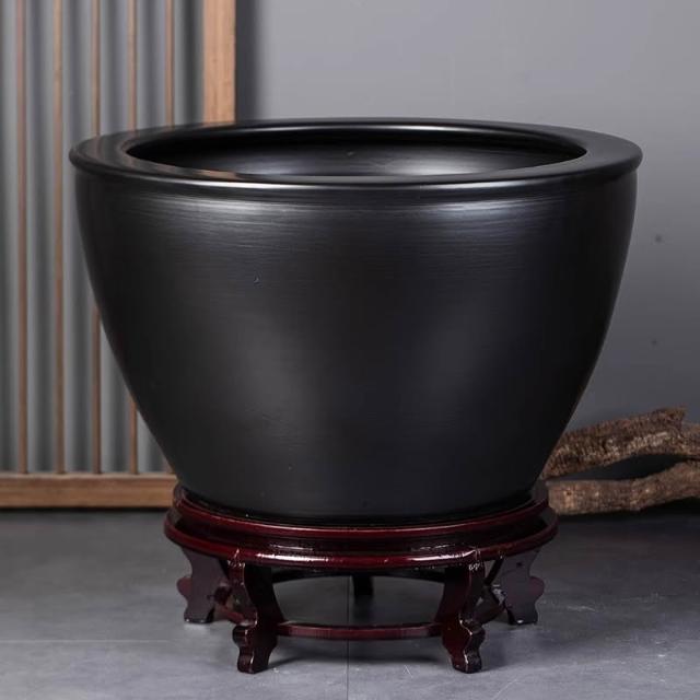 景德鎮陶瓷錦鯉金魚缸特大號庭院門海大型睡蓮缸荷花缸老式大水缸