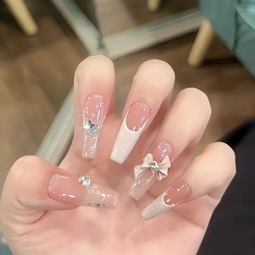 【Paula’s Nail 寶拉美甲】❤️買一送一盒品牌美甲  星語法式 純手工美甲❤️ 手工穿戴甲 指甲貼片 HNP060