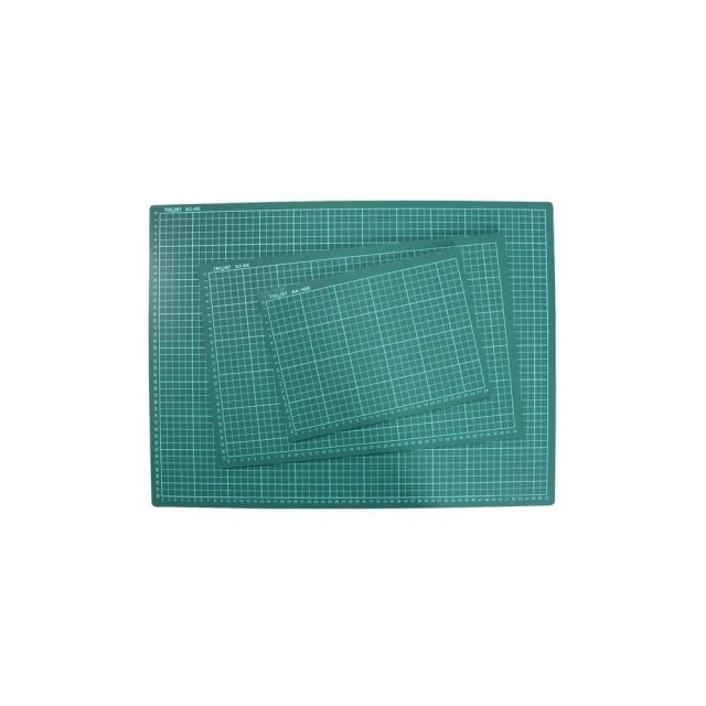 A1切割墊 2開切割板 (有格 深綠色)/一片入 桌墊切割板 切割墊板 90cm x 60cm MIT製-信