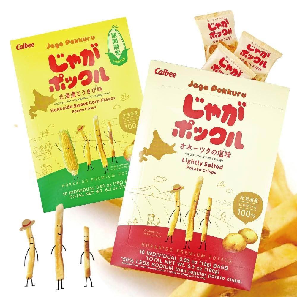 【Calbee 卡樂比】薯條三兄弟180g 盒  原味 玉米二款口味  
