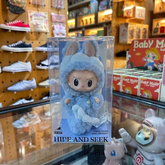 POPMART LABUBU シンガポール限定 HIDE AND SEEK Pop Mart LABUBU Hide & Seek Vinyl Plush Doll Pendant