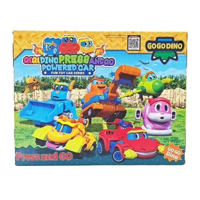 幫幫龍】靈動創想幫幫龍GOGO DINO 恐龍探險隊-按壓車五入組台灣代理公司貨
