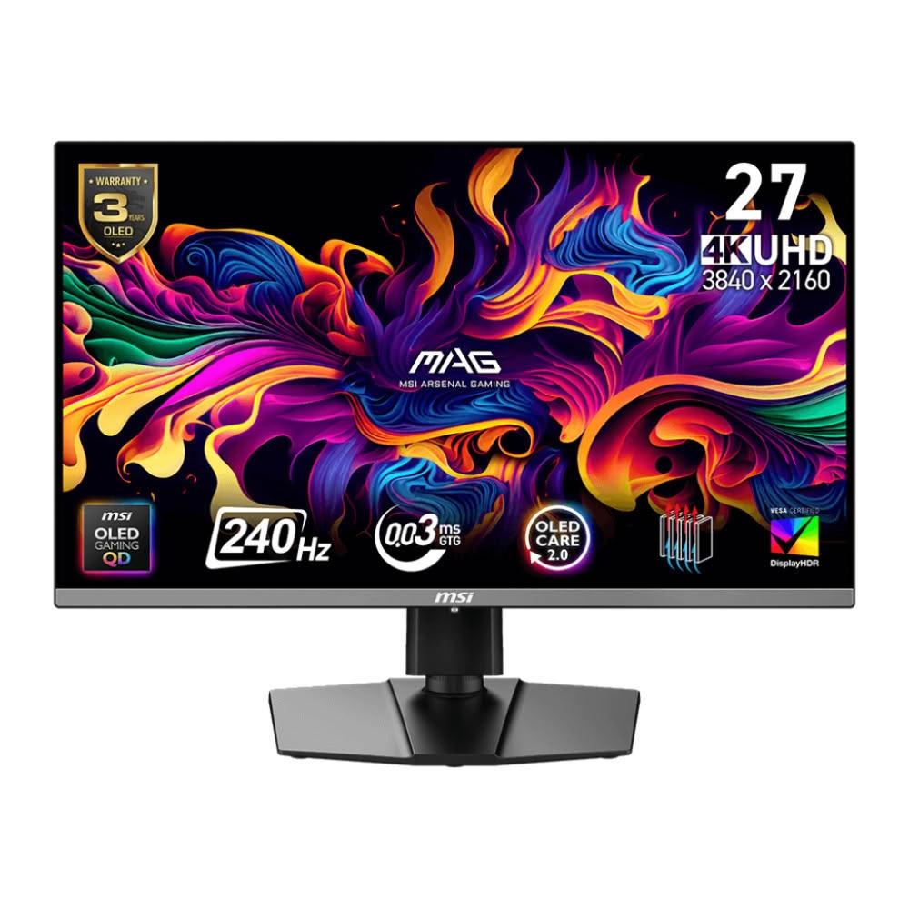 【MSI 微星】MAG 272UP QD-OLED X24 電競螢幕 (DP/HDMI/Type-C/QD-OLED/4K)